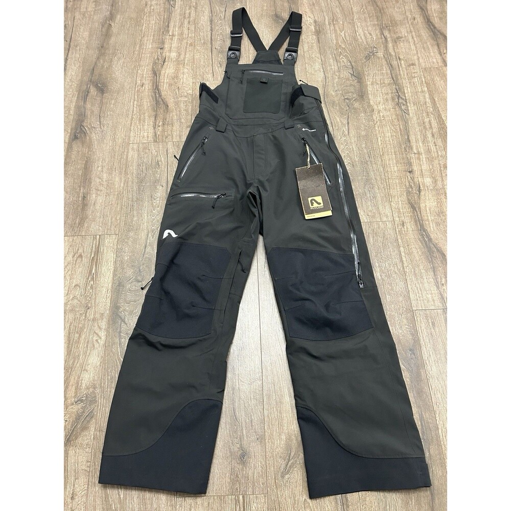 Flylow Baker Bib Mens Snow Pants Black Size Small Ski Bibs NEW